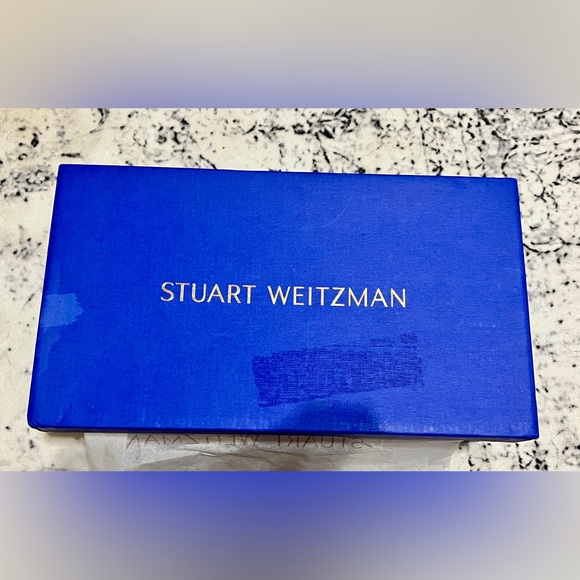 like new Stuart Weitzman two black pearl  flats - size 8 - Picture 5 of 12